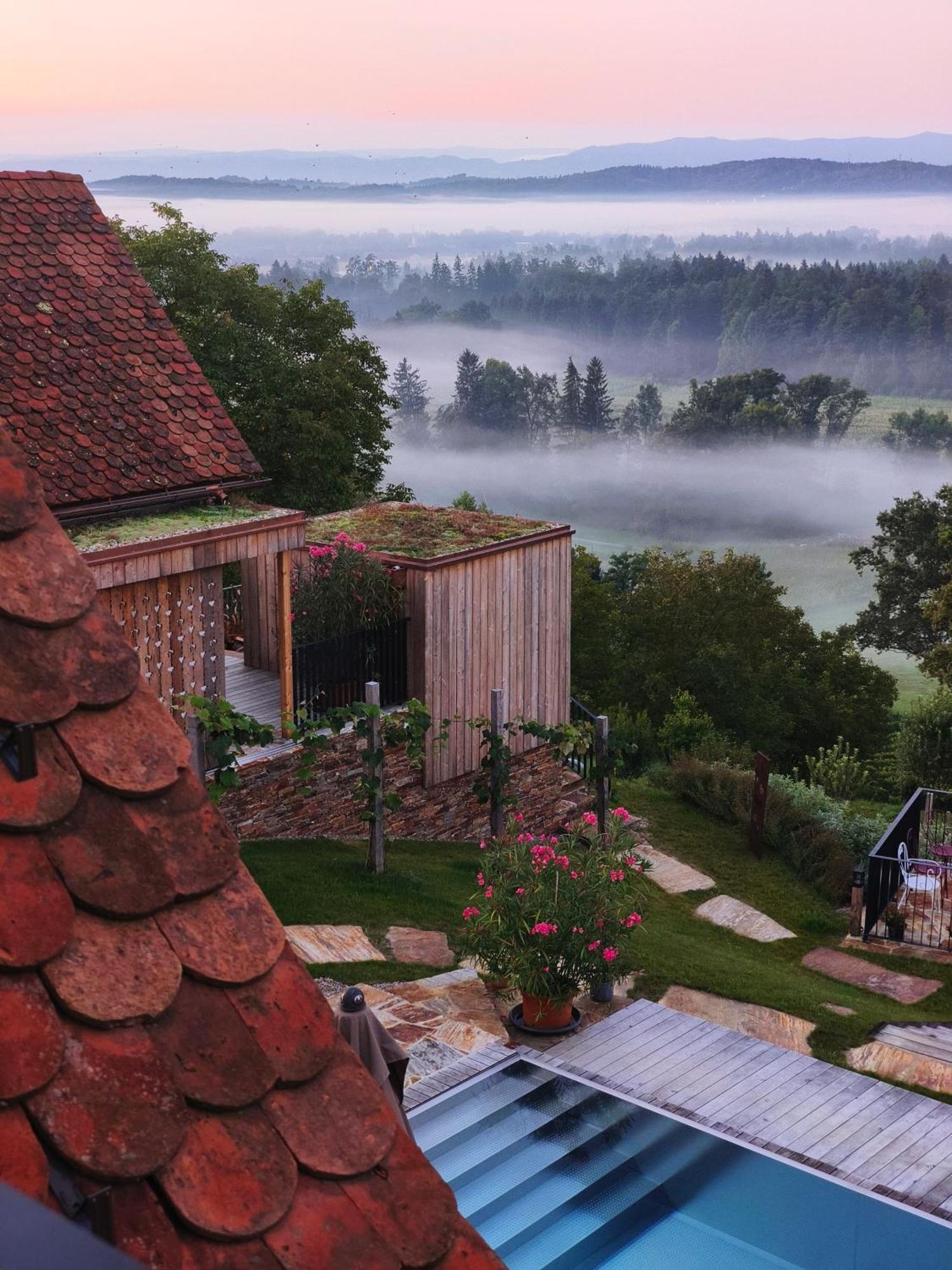 Am Wildbachberg - Luxus Ferienhaeuser Mit Infinitypool, Privatsauna Und Weinkeller 도이치란즈베르그 외부 사진