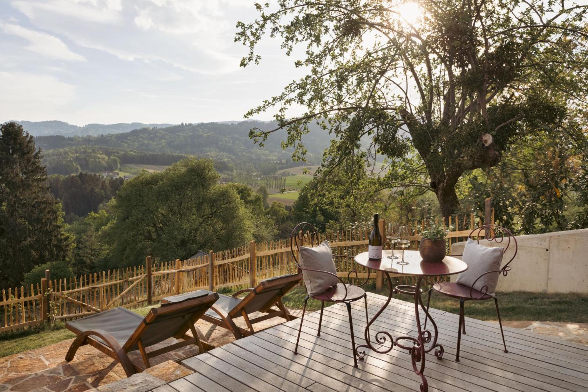 Am Wildbachberg - Luxus Ferienhaeuser Mit Infinitypool, Privatsauna Und Weinkeller 도이치란즈베르그 외부 사진